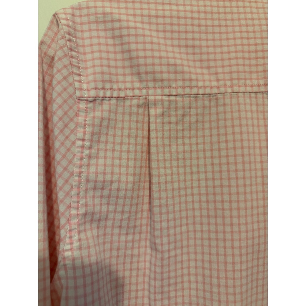 Crown & Ivy Boys Pink White Gingham Long Sleeve Button Down Shirt Size L Large - Picture 5 of 11